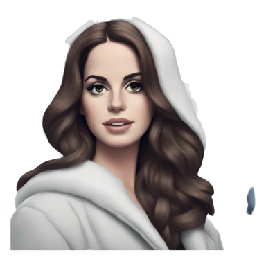 Lana Del Rey in California Snow sticker