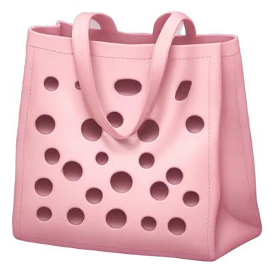 Light pink bag with holes sticker