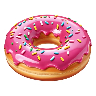 Pink doughnut sticker
