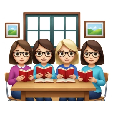 books club girls only under the table sticker