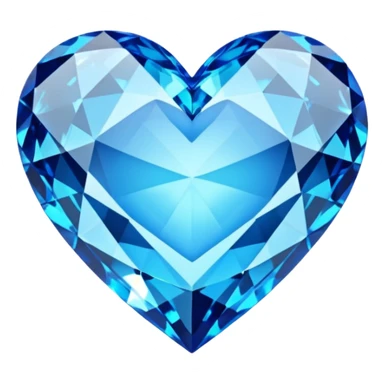 A heart full of blue diamonds  sticker