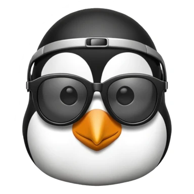 Penguin wearing shades and looking cool sticker