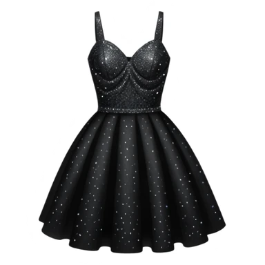 black glittery prom club dress short sticker