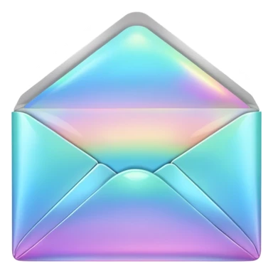 a beautiful romantic  opal envelope sticker