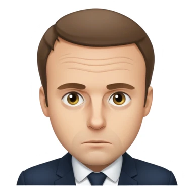 Macron, malade sticker