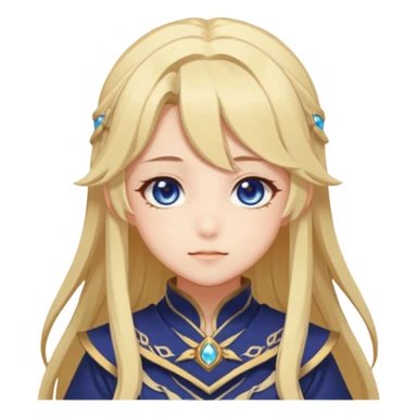 Cute Lumine from Genshin Impact in Photorealistic Hoyoverse Anime Style  sticker