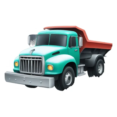 Truck plowing snow big tires  sticker
