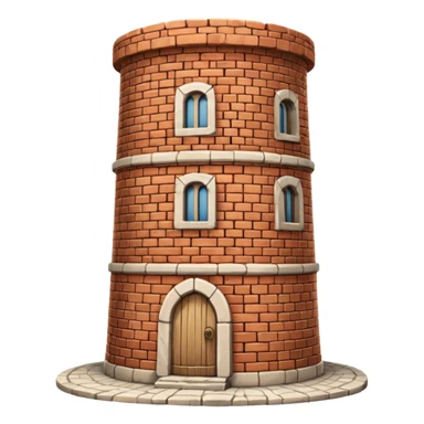 burana tower cylindrical sticker