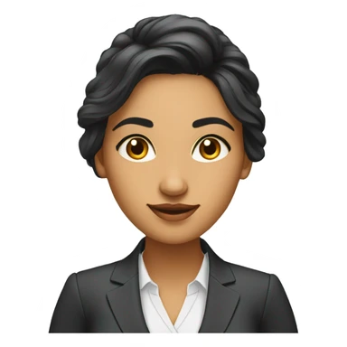 youn business women from india with open hair sticker