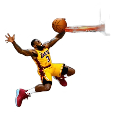 Lebron James dunk sticker