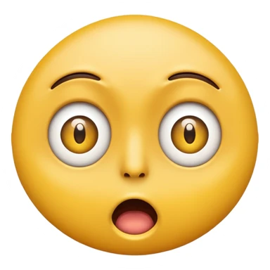 Eye twitch emoji. Standard yellow emoji face. One eye half open in a twitch way. Mouth in a shocked expression  sticker