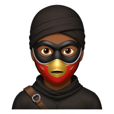 black man thief sticker
