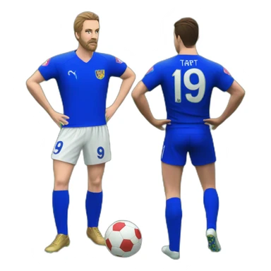 Roy Kent and Jamie Tartt on the pitch  sticker