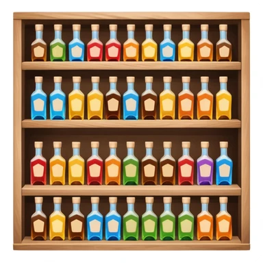 liquor store shelf sticker