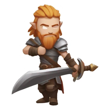 Albion Online viking with sword sticker