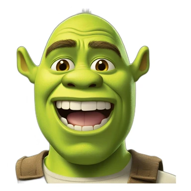 Shrek articulates saying no sticker