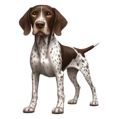 German Shorthaired Pointer Dog Breed Full Body sticker