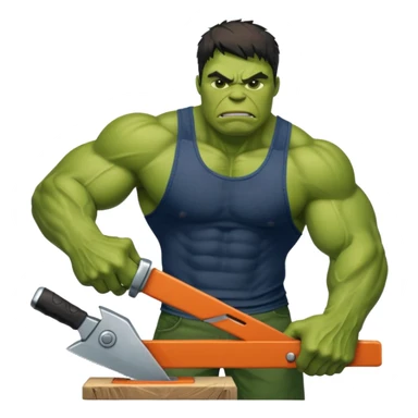 Hulk sawing - at globle gym, we are better than you and we know it. sticker