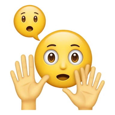emoji saying wait  sticker