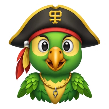 Pittsburgh pirates pirate parrot emoji sticker