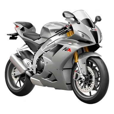 grey aprilia rsv4 motorcycle sticker