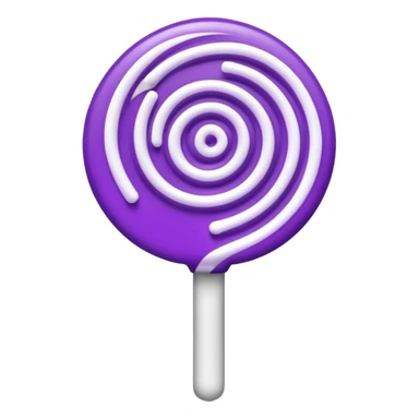 lolipop luminous purple and white sticker