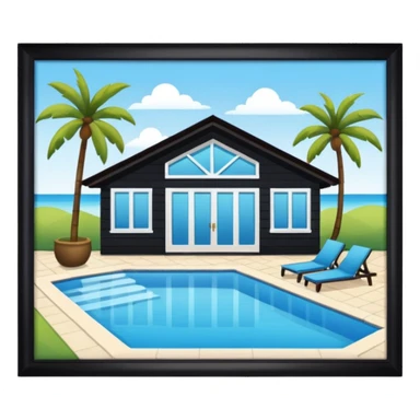 pool house sticker