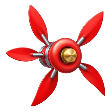 Red propeller sticker