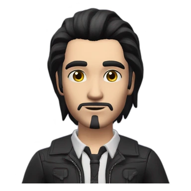 Sims+4+Mortimer+Goth-Man-dark-hair-perfectly-centered sticker