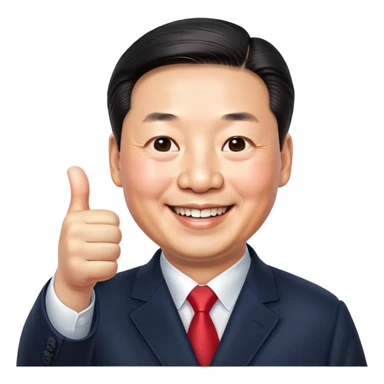 xi Jinping thumbs up sticker
