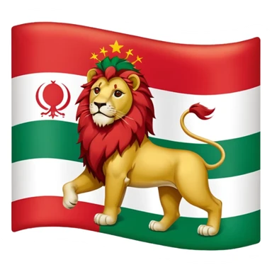 Iranian flag before the Islamic revolution  sticker