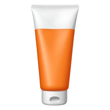Orange-colored tube type lotion sticker
