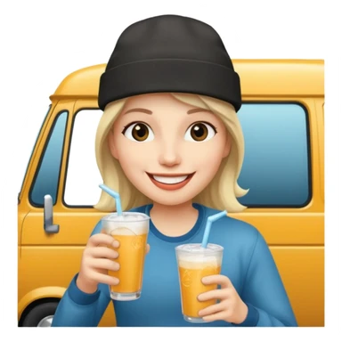 circus Rockstar drinking colddrink van  sticker