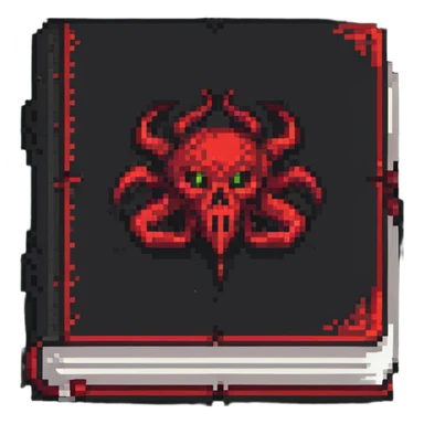 red cursed book sticker