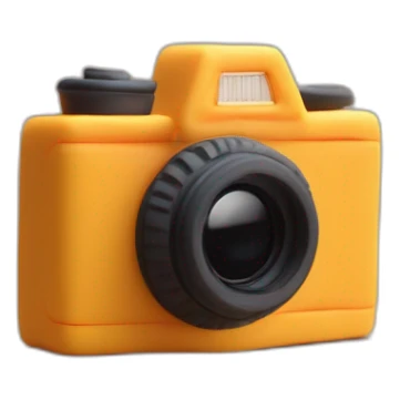 Plasticine slr film camera sticker