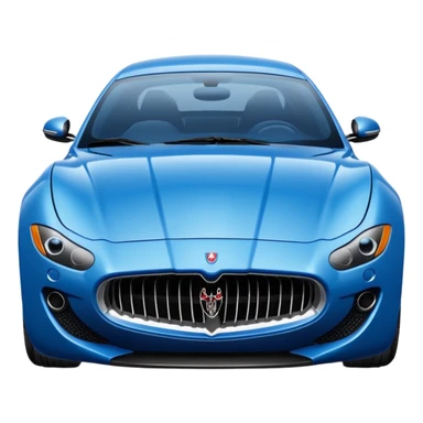 Blue Maserati sticker