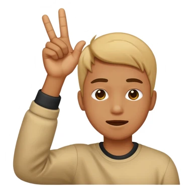 a person dabbing sticker