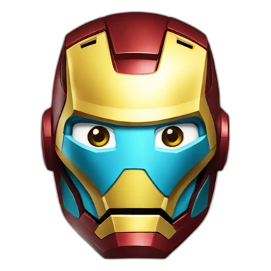 Ironman_with_mask kazakh_flag sticker