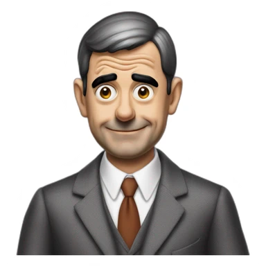 Mister bean wearing batman suit sticker