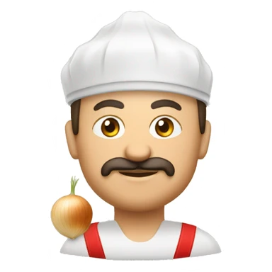 Serbian ćevapi with diced onion  sticker