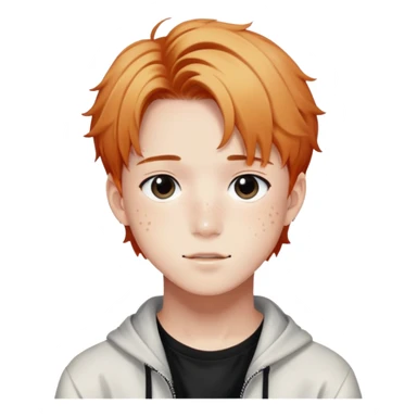 Felix from Stray Kids, K-pop idol with freckles sticker