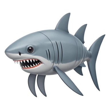 Shark bug , shark isopod sticker
