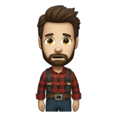 lumberjack from the alan wake universe sticker