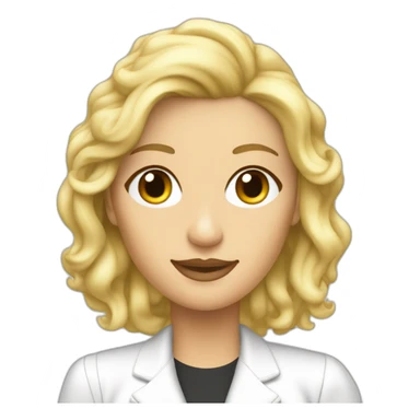 concorde blond woman synthesizer sticker