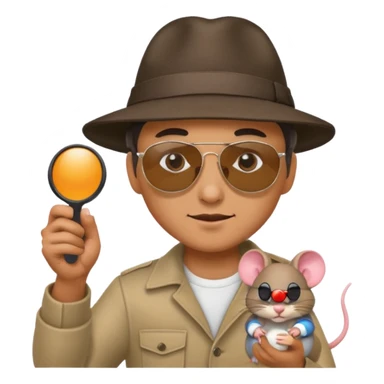 a guy shooting while holding his mouse sticker