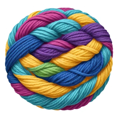 colorful ball of yarn sticker