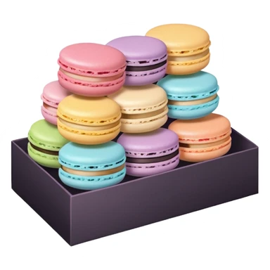 a box of single line of macaron



















 sticker