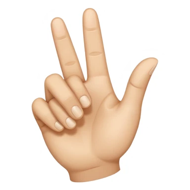 I want an emoji that looks like these👌🏻🤏🏻but i want that the the middle vinger touches the tumb and the other vingers dont. Can you do the Oke sign but than with de middle vinger sticker