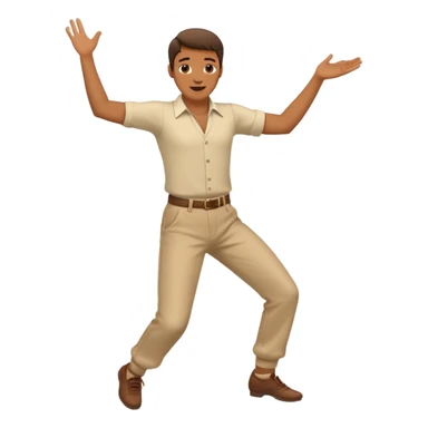Le monsieur danse mobile sticker