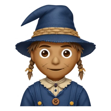Scarecrow from The Land of Oz with dark blue outfit sticker